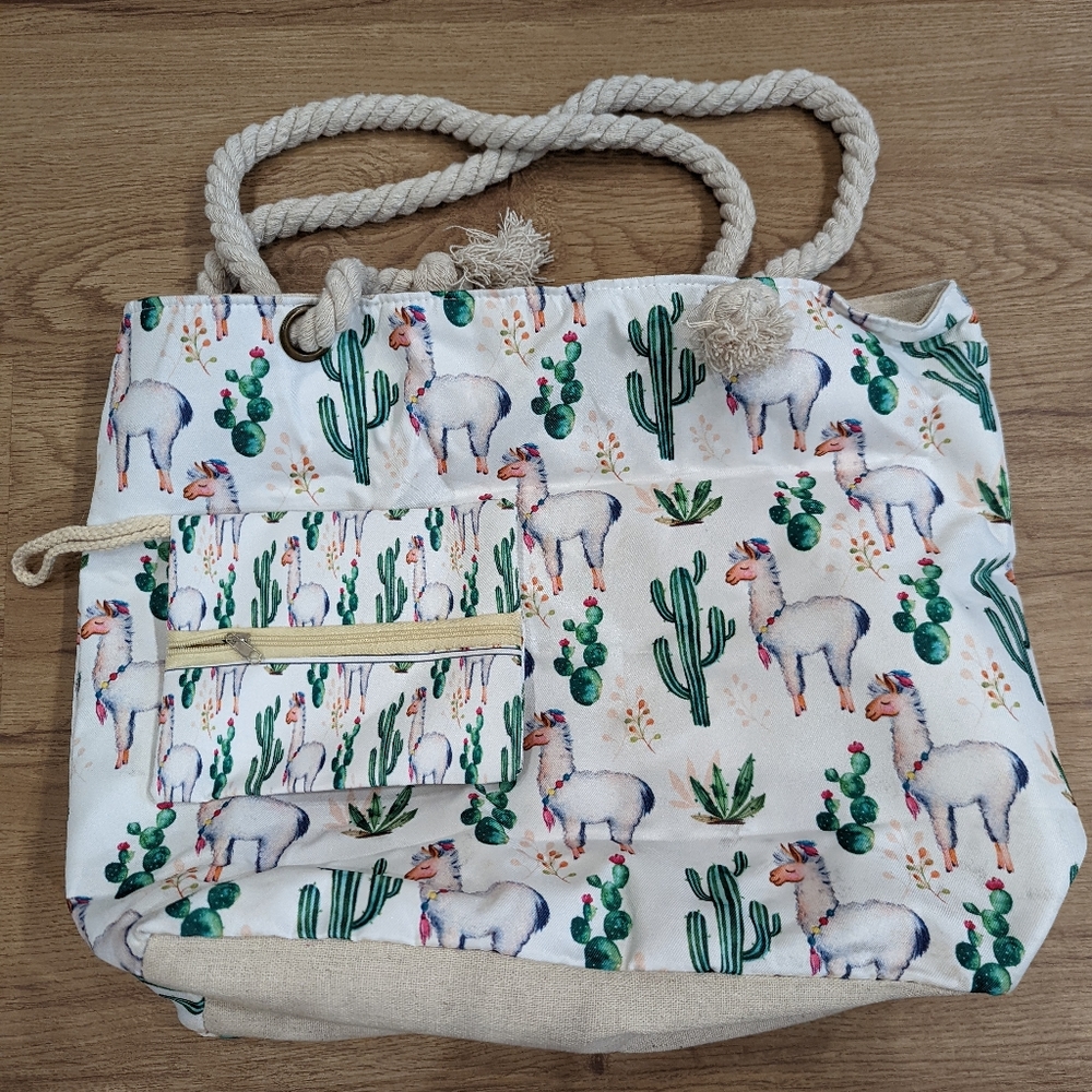 Llama Tote Bag and Purse